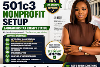 setup your 501c3 nonprofit and obtain irs tax exempt status