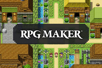 develop custom rpg maker game, horror story rpg, maps, events and systems