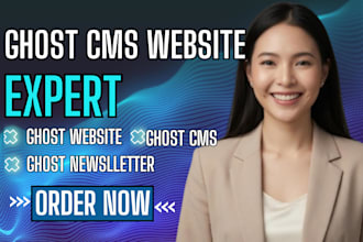build ghost cms website setup newsletter ghost landing page seo ghost strip