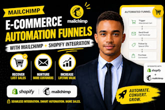 mailchimp shopify automation funnels ecommerce email flows setup