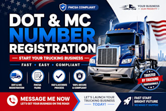 register your dot and mc number for trucking company