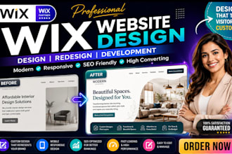 do wix website design, redesign business wix website, website development