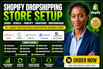 setup shopify dropshipping dsers eprolo printify dropsure dropshipman website