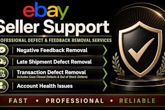 help with ebay seller account health and defect support