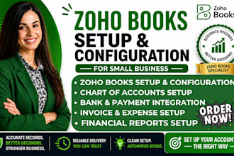 zoho books setup bookkeepping zoho accounting zoho financial setup
