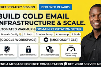 build cold email infrastructure with warmup and domain reputation setup