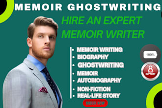 be  memoir writer, ghostwriter, biography, autobiography, memoir