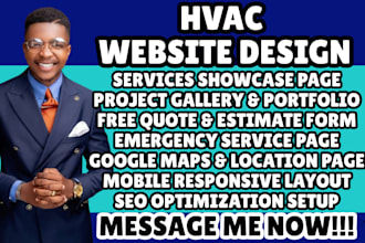 design hvac website roofing website construction site plumbing site solar site