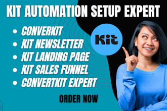 convertkit automation kit newsletter template landingpage email marketing expert