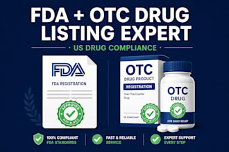 handle fda registration and otc drug listing for your product