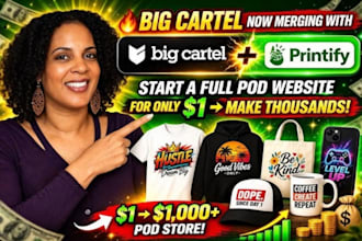 design big cartel ecwid store shopify store bigcommerce store shift4sop store