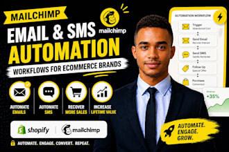 email sms automation ecommerce workflows marketing funnels setup