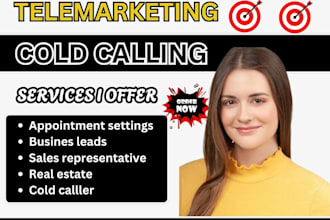 be your b2b b2c sales closer cold caller telemarketer and appointment setter