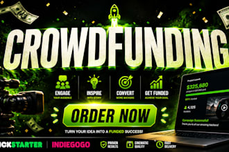 create a complete crowdfunding campaign with video script and strategy