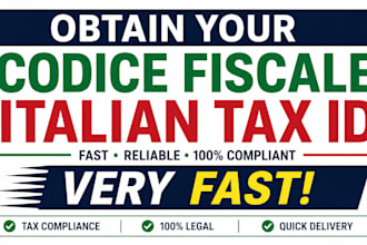 obtain your codice fiscale italian tax id, handle italy tax compliance very fast