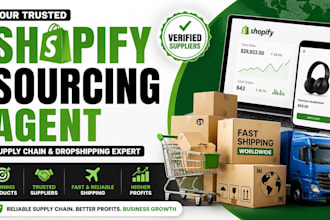 be your sourcing shopify agent and supply chain management dropshipping vendor
