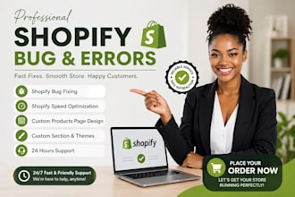 fix shopify bugs, broken section and custom shopify coding