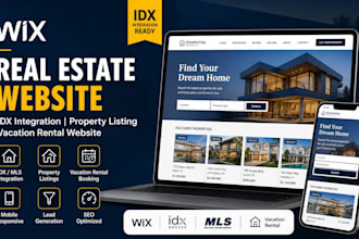 build wix real estate idx property listing integration vacation rental website