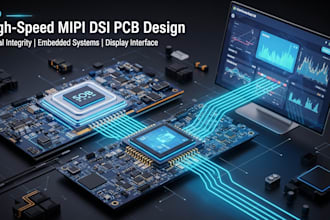 design high speed mipi dsi display interface pcb for embedded system