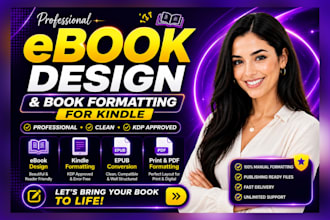 do professional ebook design, book layout, and KDP formatting
