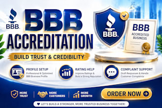 help you get accredited with better business bureau