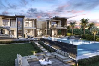 design luxury modern villa, mansion architectural design and floor plans