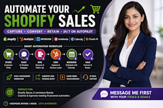 setup shopify intercom smsbump hubspot calendly claude ai  workflow automation