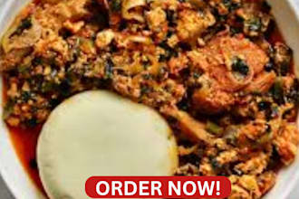 prepare egusi soup and semo