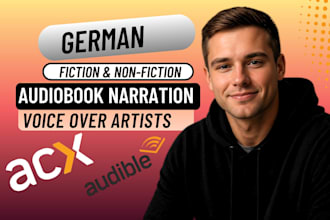 record a character male german voiceover, historican german audiobook narrator