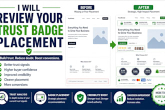 optimize trust badge placement on your website