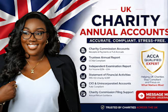 prepare UK charity annual accounts and trustees annual report