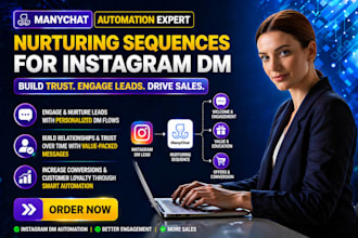 manychat nurturing sequences for instagram dm