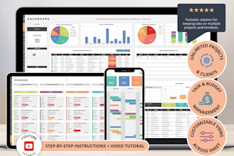 create interactive excel dashboard with charts, filters and automated reports