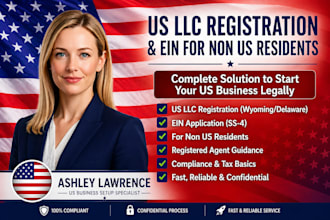 register US llc and get ein for non US residents