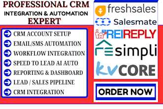 automate salesmate freshsales close io resimpli rei reply kvcore crm integration