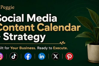 create a social media content calendar and strategy for your business