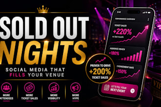 handle social media marketing for your nightclub, concert, and event