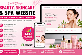 design beauty salon website skincare med spa website beauty product website