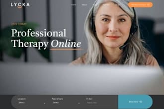 design medical website, healthcare, dental, therapy website