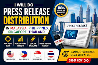do press release distribution in malaysia, philippines, singapore, thailand