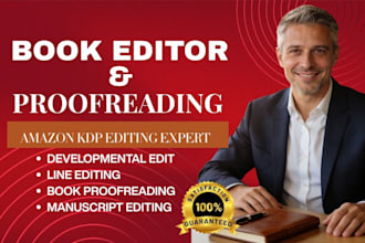 professionally edit, proofread your book amazon kdp manuscript editing