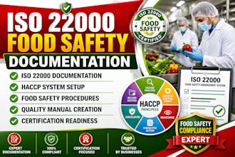 develop iso 22000 food safety documentation for certification