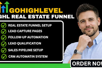 build gohighlevel real estate funnel ghl CRM and lead generation system