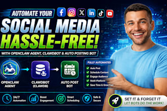automate your social media with openclaw agent clawdbot auto posting bot