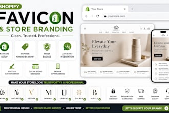 do shopify store favicon setup shopify banner custom favicon design