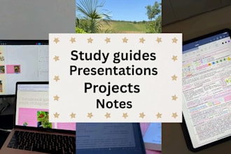 make study guides and presentations