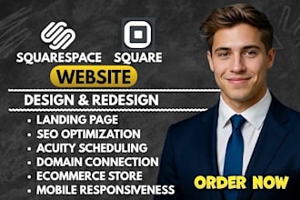 square website design, squarespace website redesign, squarespace website design