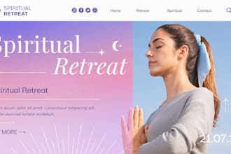 design a responsive spiritual website for tarot, astrology, coaching, wellness
