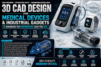 do precision 3d cad models for medical devices and industrial healthcare product