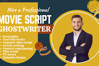 scriptwriting, marketing script, screenwriting, faceless script, thriller script